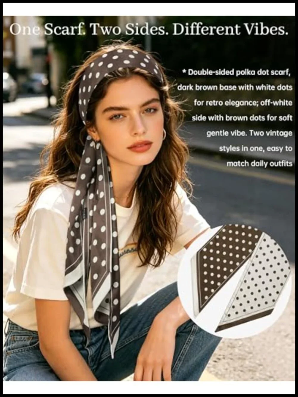 Silky Satin Scarf for Handbags and Hair - Headband Accessory for Western Outfits
